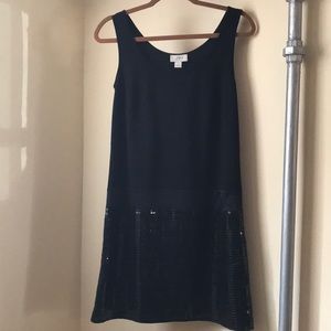 Ann Taylor Loft black dress with sequins